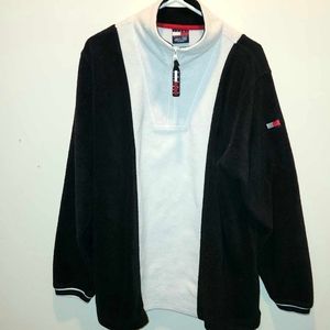 Vintage Y2K Tommy Hilfiger Fleece Zip Up Pullover Jacket Mens Size XL